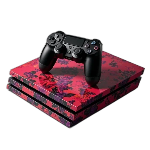 3d render, red, dark, controller transparent PNG cut-out