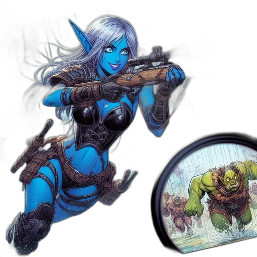 weapon, concept art, comic book art, fantasy art transparent PNG cut-out