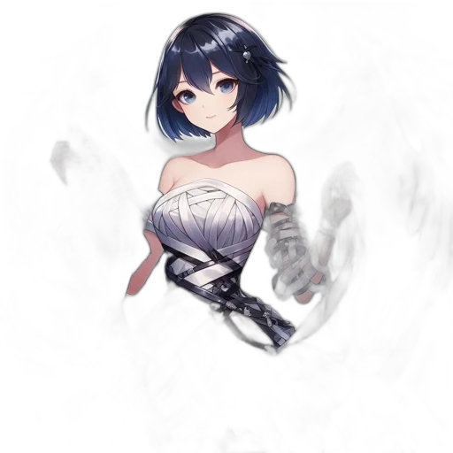 dress, weapon, staff, robot transparent PNG cut-out