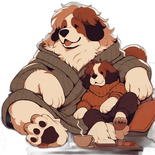 jacket, animal, pixel art, concept art transparent PNG cut-out