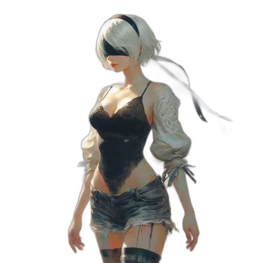 dress, robot, mask, weapon transparent PNG cut-out
