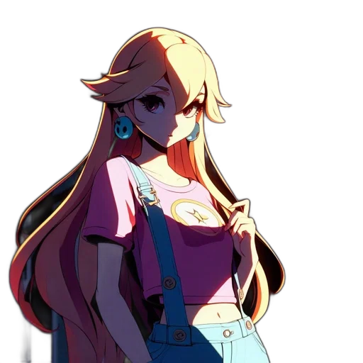 dress, jacket, hat, staff transparent PNG cut-out
