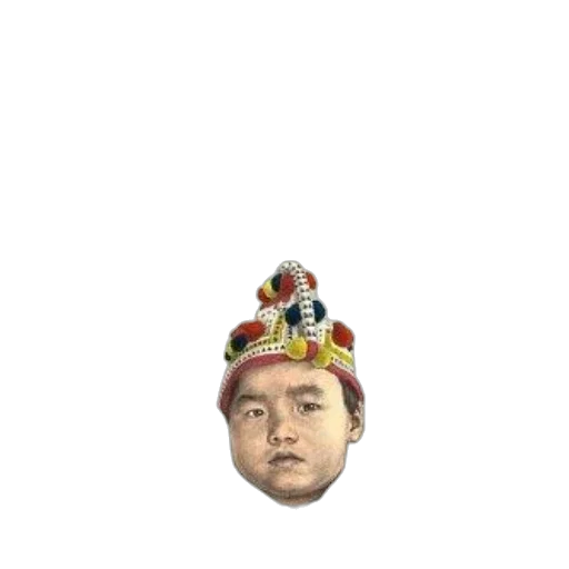 crown, hat, face, staff transparent PNG cut-out