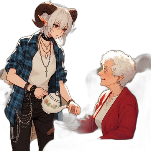 staff, concept art, anime, pixel art transparent PNG cut-out