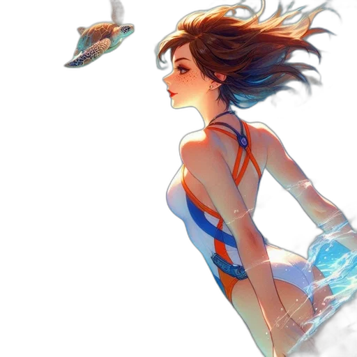dress, concept art, comic book art, fantasy art transparent PNG cut-out