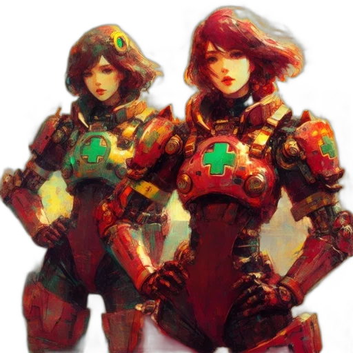 robot, weapon, concept art, pixel art transparent PNG cut-out