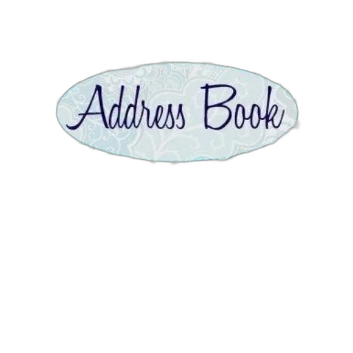 blue, white, address, book transparent PNG cut-out