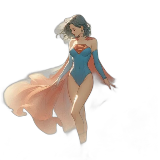 dress, concept art, comic book art, fantasy art transparent PNG cut-out
