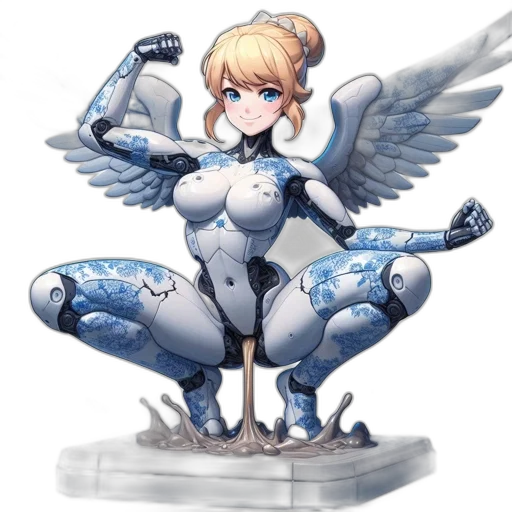 robot, weapon, staff, concept art transparent PNG cut-out
