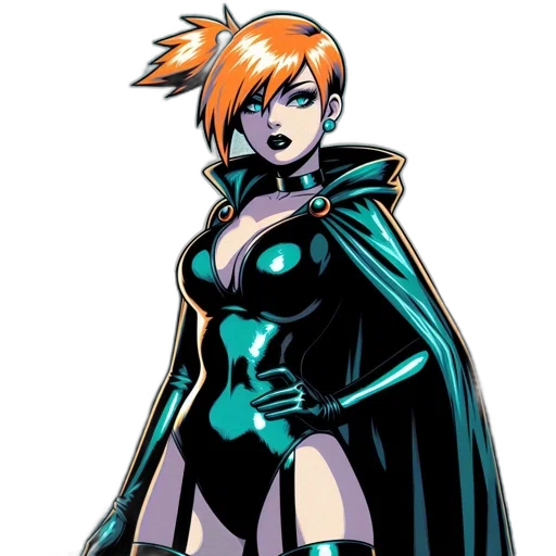 comic book art, concept art, cartoon, cyberpunk transparent PNG cut-out