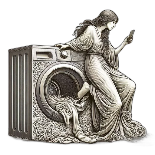 dress, furniture, vaporwave, photorealistic transparent PNG cut-out