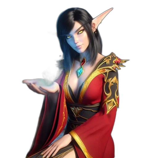 staff, dress, dragon, jewelry transparent PNG cut-out