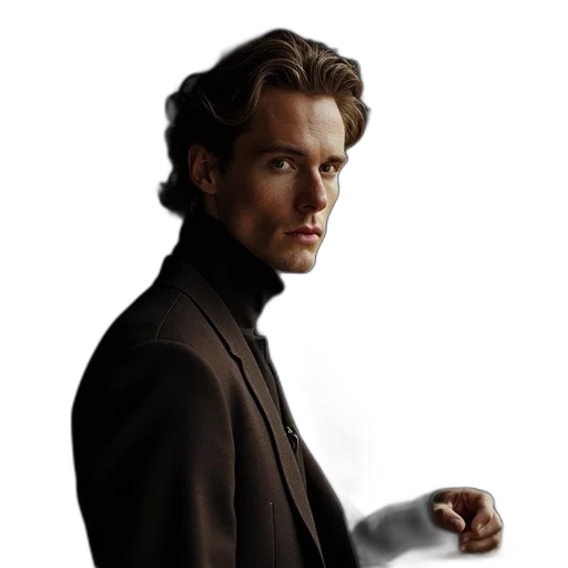 staff, face, hair, jacket transparent PNG cut-out