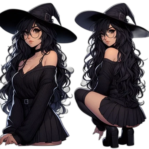 hat, dress, concept art, fantasy art transparent PNG cut-out