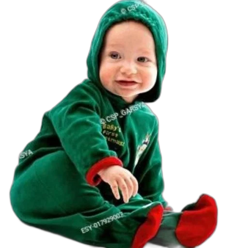jacket, photorealistic, green, baby transparent PNG cut-out