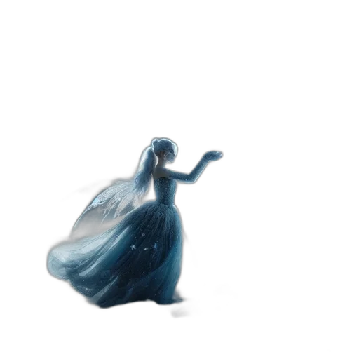 dress, robot, creature, hair transparent PNG cut-out