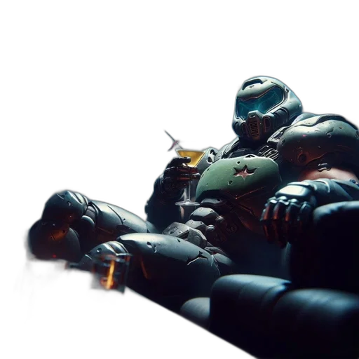 robot, weapon, creature, furniture transparent PNG cut-out