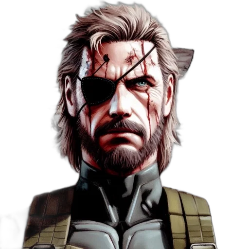 jacket, face, comic book art, concept art transparent PNG cut-out