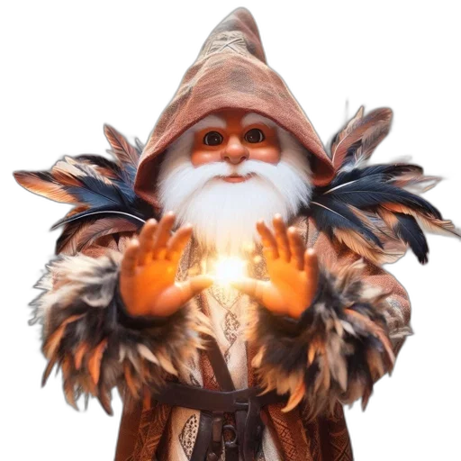 staff, mask, dragon, hat transparent PNG cut-out