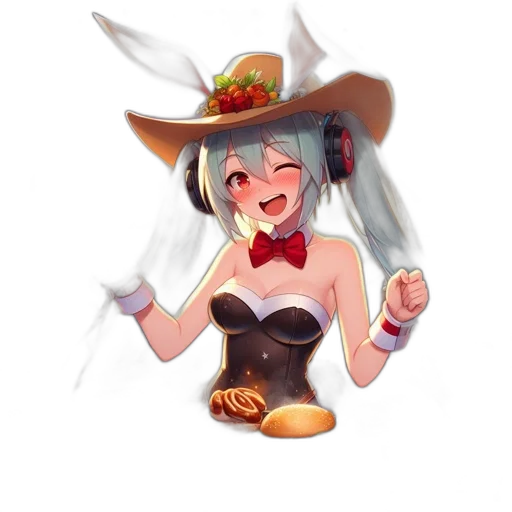 food, hat, staff, weapon transparent PNG cut-out