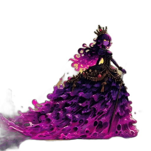dress, crown, dragon, mask transparent PNG cut-out