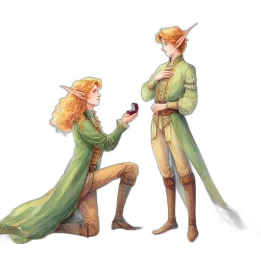 fantasy art, concept art, watercolor, pixel art transparent PNG cut-out
