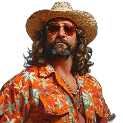 jacket, hat, photorealistic, man transparent PNG cut-out