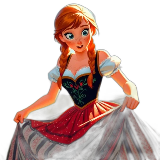 dress, crown, face, cartoon transparent PNG cut-out