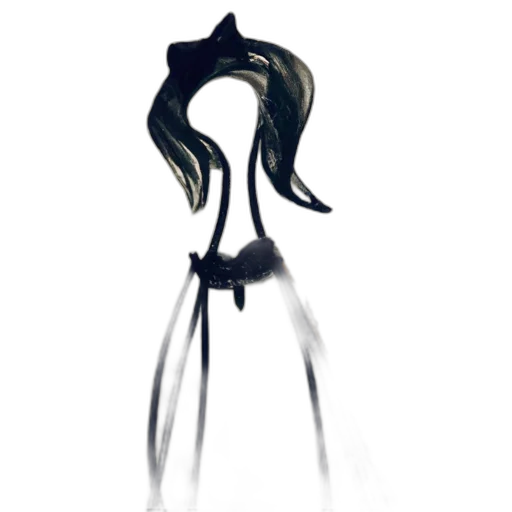 hair, mask, staff, crown transparent PNG cut-out