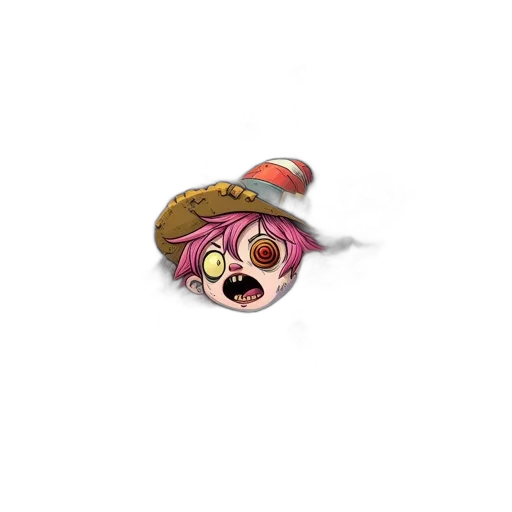 hat, staff, creature, weapon transparent PNG cut-out