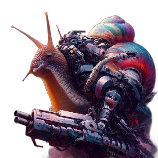 robot, dragon, weapon, creature transparent PNG cut-out
