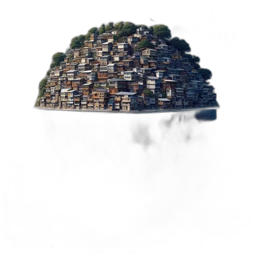 umbrella, hat, tree, building transparent PNG cut-out