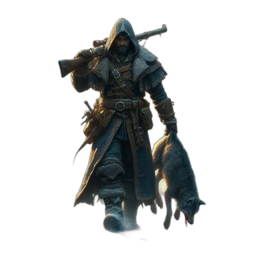 sword, weapon, staff, jacket transparent PNG cut-out