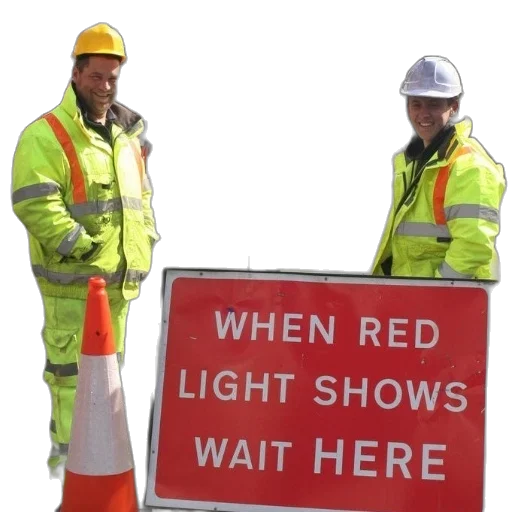 staff, neon lights, red, two transparent PNG cut-out