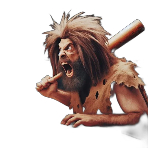 creature, animal, staff, hair transparent PNG cut-out