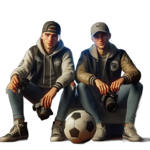 jacket, hat, shoes, concept art transparent PNG cut-out