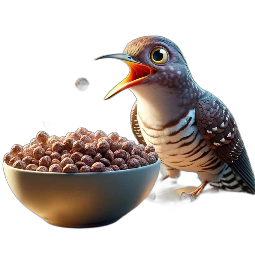 food, animal, photorealistic, 3d render transparent PNG cut-out