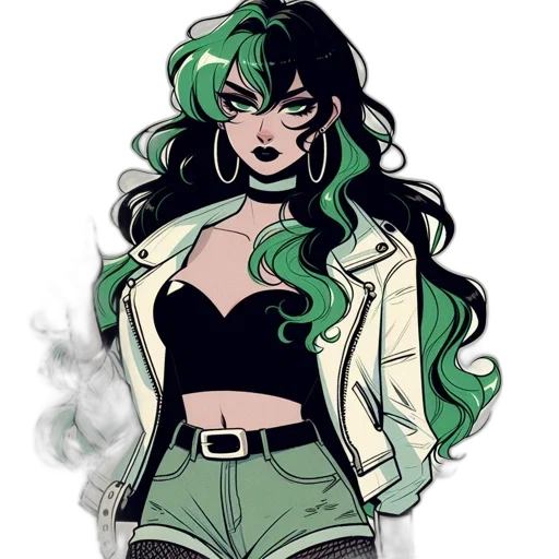 jacket, comic book art, cartoon, concept art transparent PNG cut-out