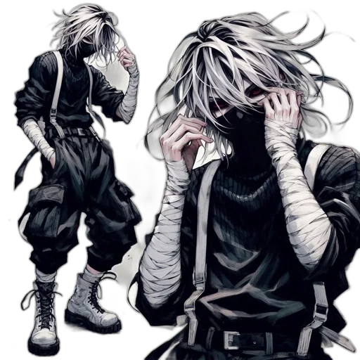 mask, creature, jacket, face transparent PNG cut-out