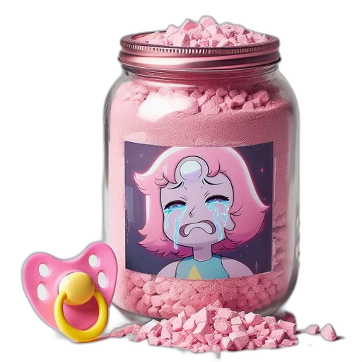 food, weapon, vaporwave, pixel art transparent PNG cut-out
