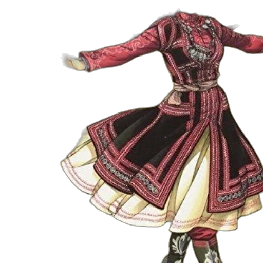 dress, concept art, fantasy art, watercolor transparent PNG cut-out