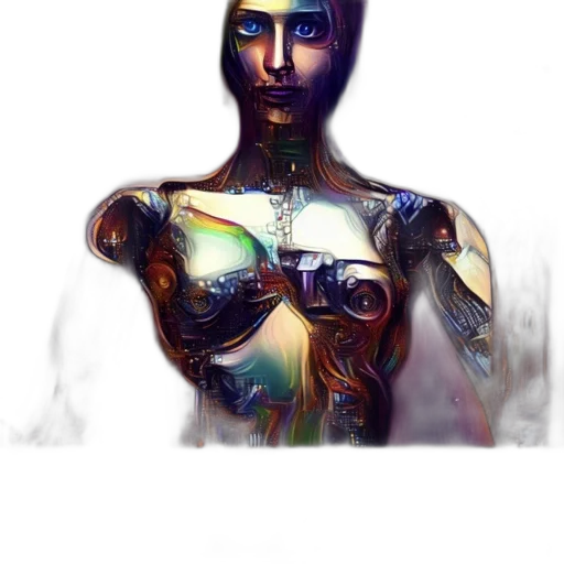 robot, dress, face, jewelry transparent PNG cut-out