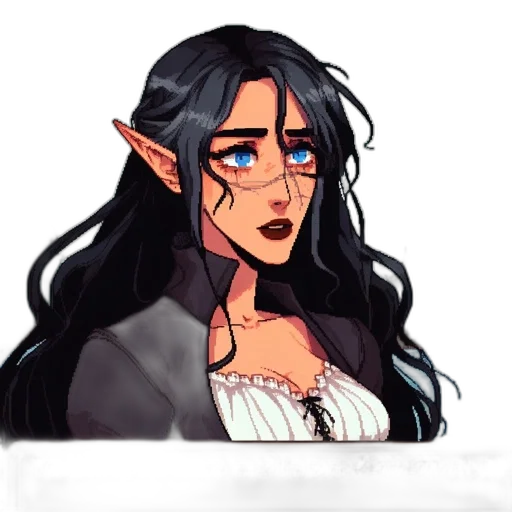 face, dragon, staff, fantasy art transparent PNG cut-out