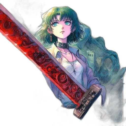 sword, weapon, staff, watercolor transparent PNG cut-out