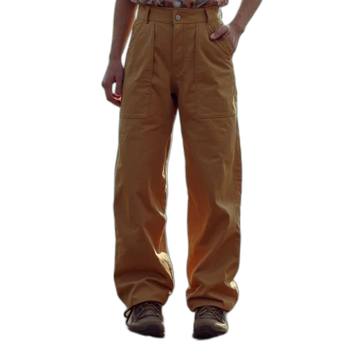 staff, jacket, 3d render, earth tones transparent PNG cut-out
