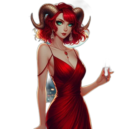 dress, fantasy art, concept art, comic book art transparent PNG cut-out