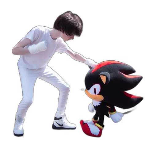 weapon, creature, hair, shoes transparent PNG cut-out