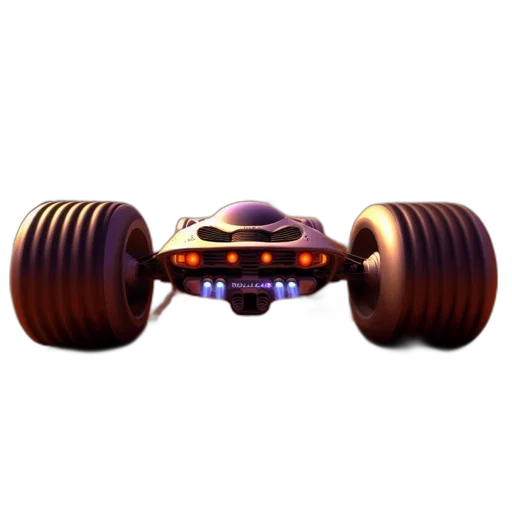 car, robot, weapon, 3d render transparent PNG cut-out
