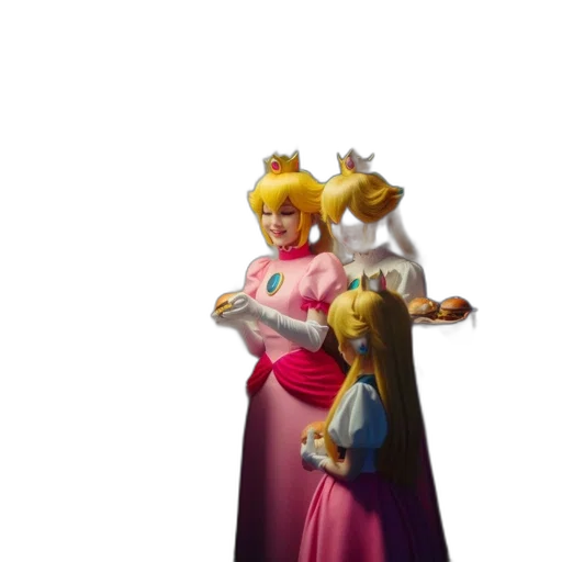 crown, dress, staff, weapon transparent PNG cut-out