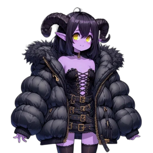 jacket, creature, staff, animal transparent PNG cut-out